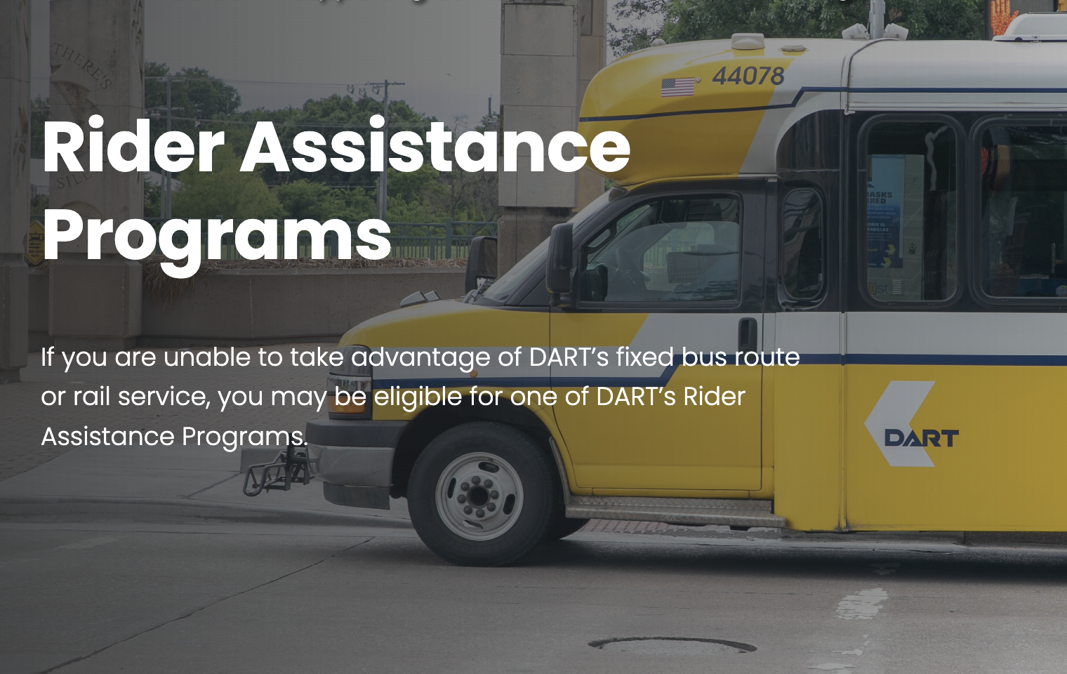 DART Rider Assistance Program (RAP) (Previously Senior Medical Transportation Program - SMTP)_0